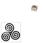 Celtic Tris antiek gold + je rug. en idee Rubberstempel (Gestempeld)