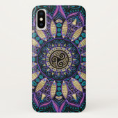 Celtic Tris Mandala iPhone X Hoesje (Achterkant)