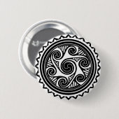 Celtic Tris Ronde Button 5,7 Cm (Voorkant /achterkant)