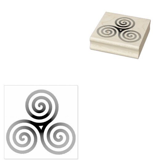 Celtic Tris Rubberstempel (Gestempeld)