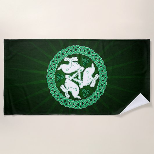 Celtic Trisangers Hares Strandlaken (Voorkant)
