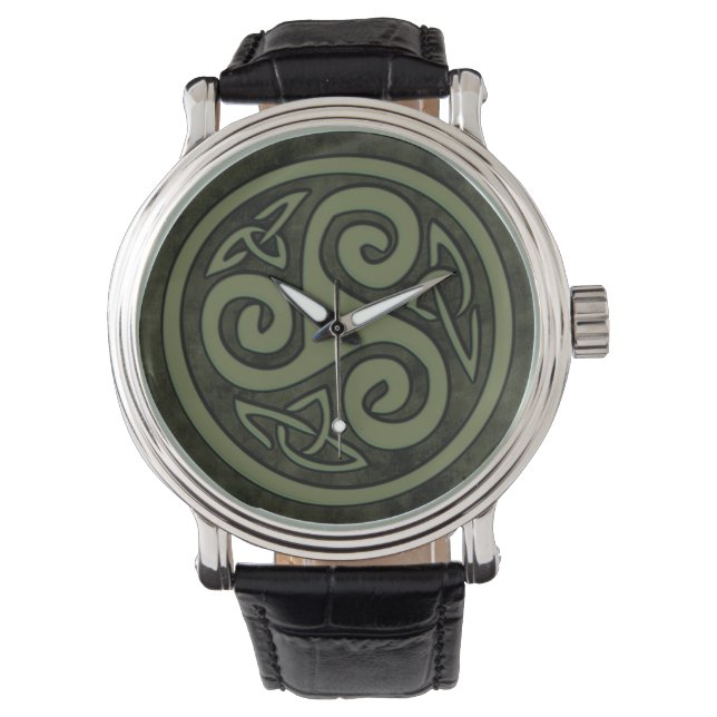 Celtic Trisangers Triskelion Horloge (Voorkant)