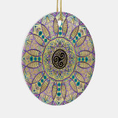 Celtic Trisemmerala kerstboomversier Keramisch Ornament (Rechts)