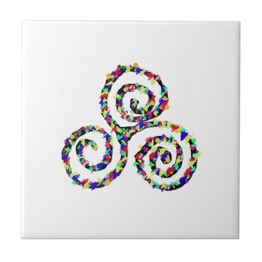 Celtic TrisemmerStrength Power Symbol Tegeltje (Voorkant)