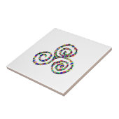 Celtic TrisemmerStrength Power Symbol Tegeltje (Zijkant)