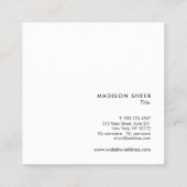 Celtic TrisemmerSymbol, Gold Triple Spirple Vierkante Visitekaartje (Achterkant)