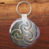 Celtic trisgebrain Silver Sleutelhanger (Voorkant)
