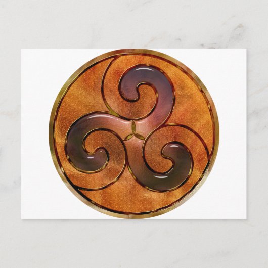 celtic trisĭ gold briefkaart (Voorkant)