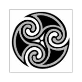 Celtic Triskele-Ornament Rubberstempel (Afrduk)