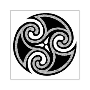 Celtic Triskele-Ornament Rubberstempel
