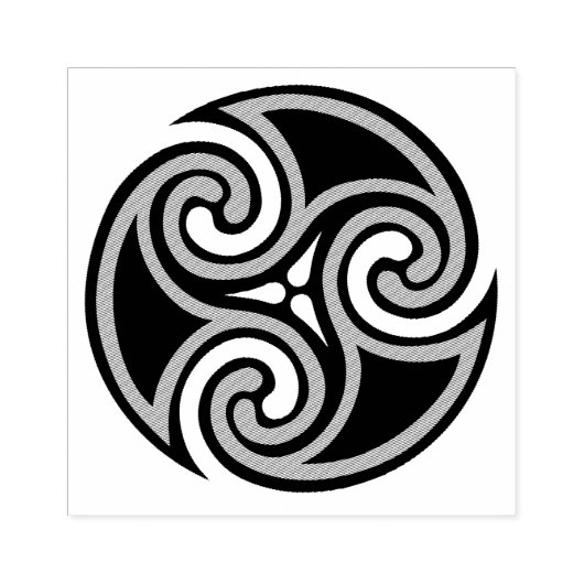 Celtic Triskele-Ornament Rubberstempel (Afrduk)