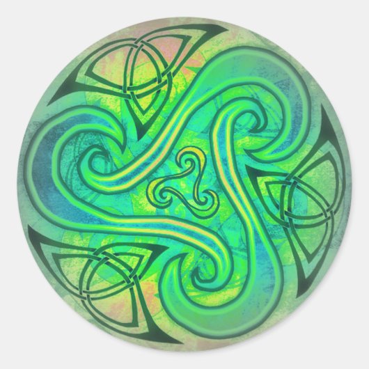 Celtic Triskele Sticker (Voorkant)