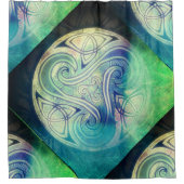 Celtic Triskele Vorhang Douchegordijn (Voorkant)