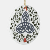 Celtic Triskele with Holly and Ivy Ornament (Rechts)
