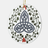 Celtic Triskele with Holly and Ivy Ornament (Links)