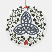 Celtic Triskele with Holly and Ivy Ornament (Achterkant)