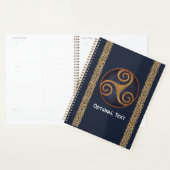 Celtic Triskelion (blauw) Aangepast Planner (Display)