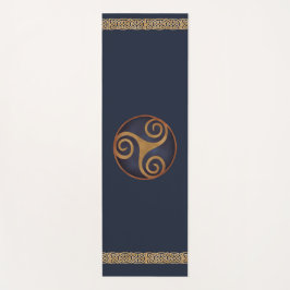 Celtic Triskelion (blauw) Aangepaste Sjabloon Yogamat