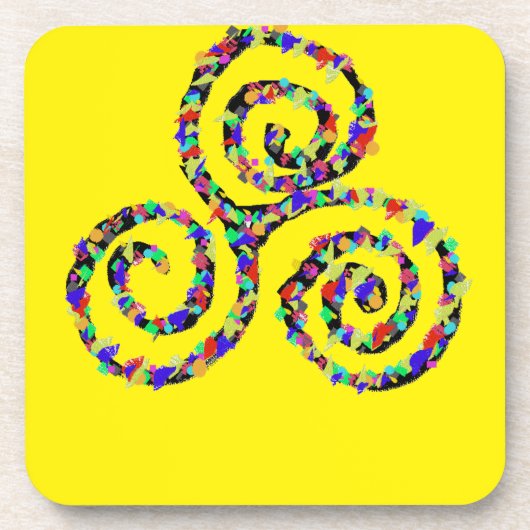 Celtic Triskelion Sterkte Bier Onderzetter (Voorkant)