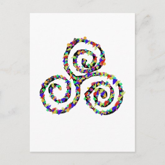 Celtic Triskelion Sterkte Briefkaart (Voorkant)