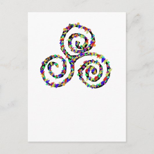 Celtic Triskelion Sterkte Briefkaart (Voorkant)