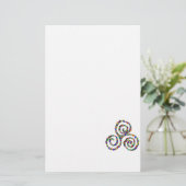 Celtic Triskelion Sterkte Briefpapier (Staand voorkant)