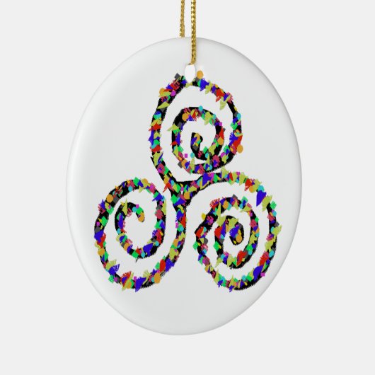 Celtic Triskelion Sterkte Keramisch Ornament (Rechts)