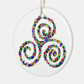 Celtic Triskelion Sterkte Keramisch Ornament (Links)