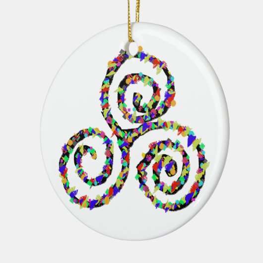 Celtic Triskelion Sterkte Keramisch Ornament (Links)