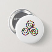 Celtic Triskelion Sterkte Ronde Button 5,7 Cm (Voorkant /achterkant)