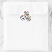 Celtic Triskelion Sterkte Ronde Sticker (Tas)