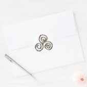 Celtic Triskelion Sterkte Ronde Sticker (Envelop)