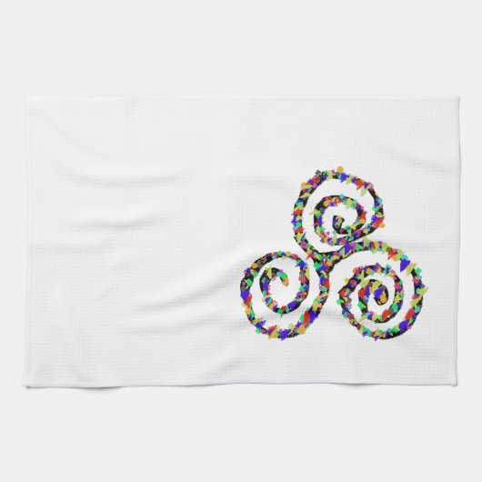 Celtic Triskelion Sterkte Theedoek (Horizontaal)