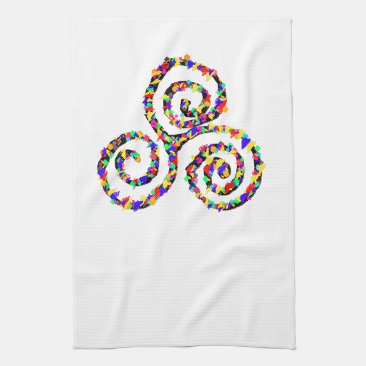 Celtic Triskelion Sterkte Theedoek (Verticaal)