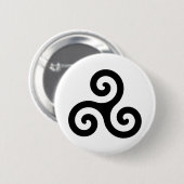 Celtic Triskelion-symbool Ronde Button 5,7 Cm (Voorkant /achterkant)