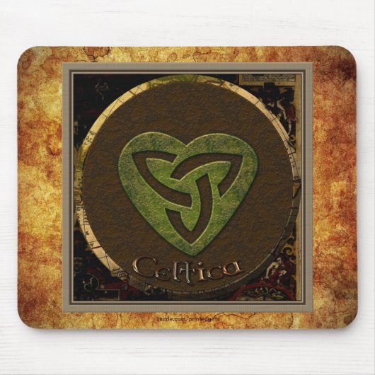 Celtic Triskellion-styled Irish-lover Mousemat Muismat (Voorkant)