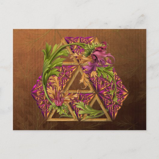 Celtic Triskels Ornamental Briefkaart (Voorkant)