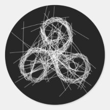 Celtic triskloon - Triple spiral symbol.