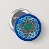 Celtic Turtle Buttonnen Ronde Button 5,7 Cm (Voorkant /achterkant)