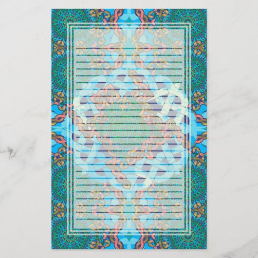 Celtic Turtle Lined Stationery Briefpapier (Voorkant)
