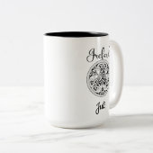 Celtic Two-Tone Mug, 15 oz Tweekleurige Koffiemok (Voorkant rechts)