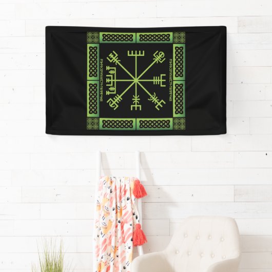 Celtic Vegvisir Banner (Insitu)