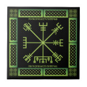 Celtic Vegvisir Ceramic Tile Tegeltje (Voorkant)