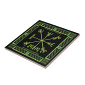 Celtic Vegvisir Ceramic Tile Tegeltje (Zijkant)