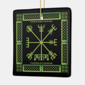 Celtic Vegvisir Ornament (Square) (Links)