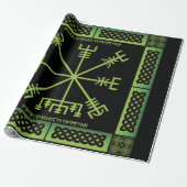 Celtic Vegvisir Wrapping Paper Cadeaupapier (Uitgerold)