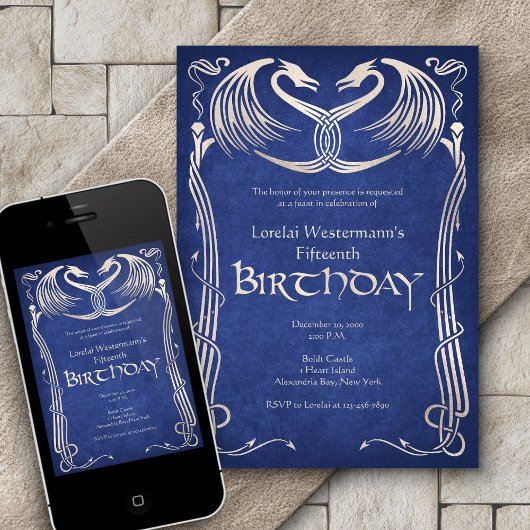 Celtic Viking Dragon verjaardag Kaart