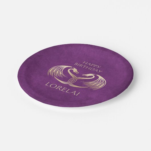 Celtic Viking Dragon verjaardag Papieren Bordje (Gekanteld)