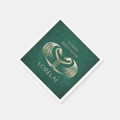 Celtic Viking Dragon verjaardag Servet (Hoek)