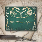 Celtic Viking Dragon Wedding Bedankkaart